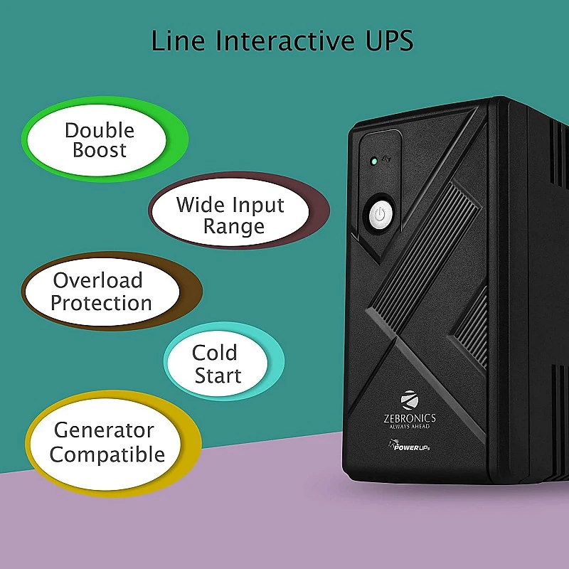 Zebronics ZEB-U775 Power Supply UPS (Black) Zebronics ZEB-U775 Power Supply UPS (Black)