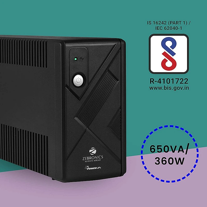 Zebronics ZEB-U775 Power Supply UPS (Black) Zebronics ZEB-U775 Power Supply UPS (Black)