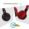 Zebronics Zeb-Bang Bluetooth Wireless Over Ear Headphones with Mic (Orange) Zebronics Zeb-Bang Bluetooth Wireless Over Ear Headphones with Mic (Orange)