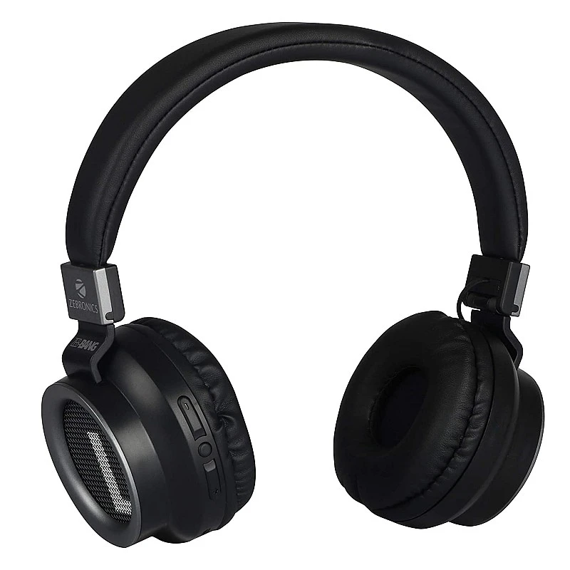 Zebronics Zeb-Bang Bluetooth Wireless Over Ear Headphones with Mic (Orange) Zebronics Zeb-Bang Bluetooth Wireless Over Ear Headphones with Mic (Orange)