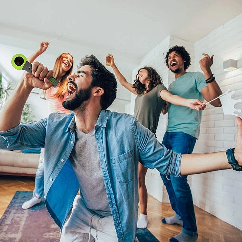 Zebronics Zeb-Fun 3 W Karaoke Mic Comes with Bluetooth Supporting Speaker, mSD Card, AUX and Media Control(Green) Zebronics Zeb-Fun 3 W Karaoke Mic Comes with Bluetooth Supporting Speaker, mSD Card, AUX and Media Control(Green)