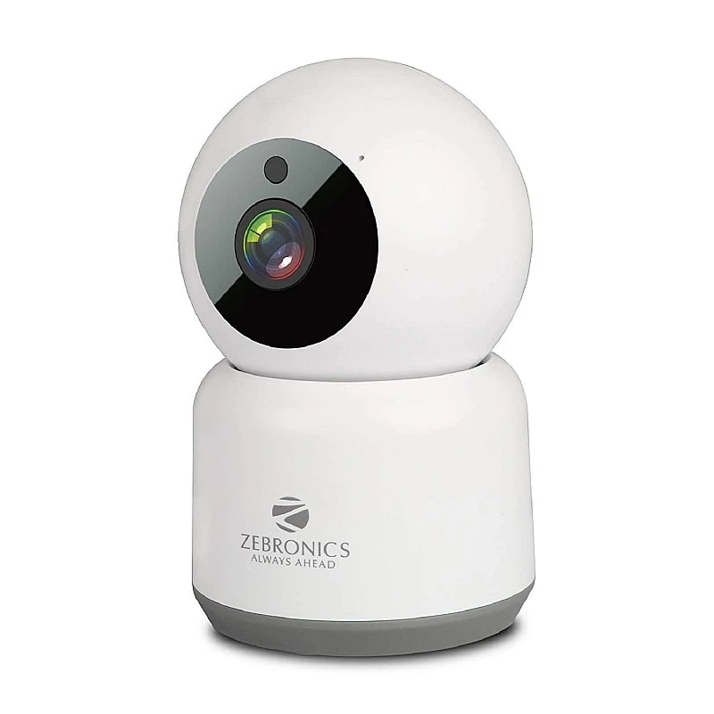 Zebronics Zeb Smart Cam 101 Smart WiFi PTZ Indoor Camera (1080p), Remote Monitoring mSD Card, 2Way Audio, Works with Android / iOS Smartphones Zebronics Zeb Smart Cam 101 Smart WiFi PTZ Indoor Camera (1080p), Remote Monitoring mSD Card, 2Way Audio, Works with Android / iOS Smartphones