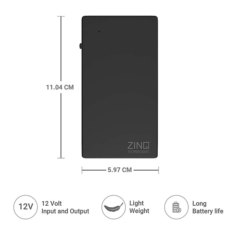 Zinq 12V 2A UPS for Router, Intercom, CCTV, Set-top Box with Upto 4 Hours Power Backup ZQ-6600 (Black) Zinq 12V 2A UPS for Router, Intercom, CCTV, Set-top Box with Upto 4 Hours Power Backup ZQ-6600 (Black)