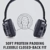 Zinq Erupt 4155 Wireless Bluetooth On Ear Headphone with Mic (Black) Zinq Erupt 4155 Wireless Bluetooth On Ear Headphone with Mic (Black)