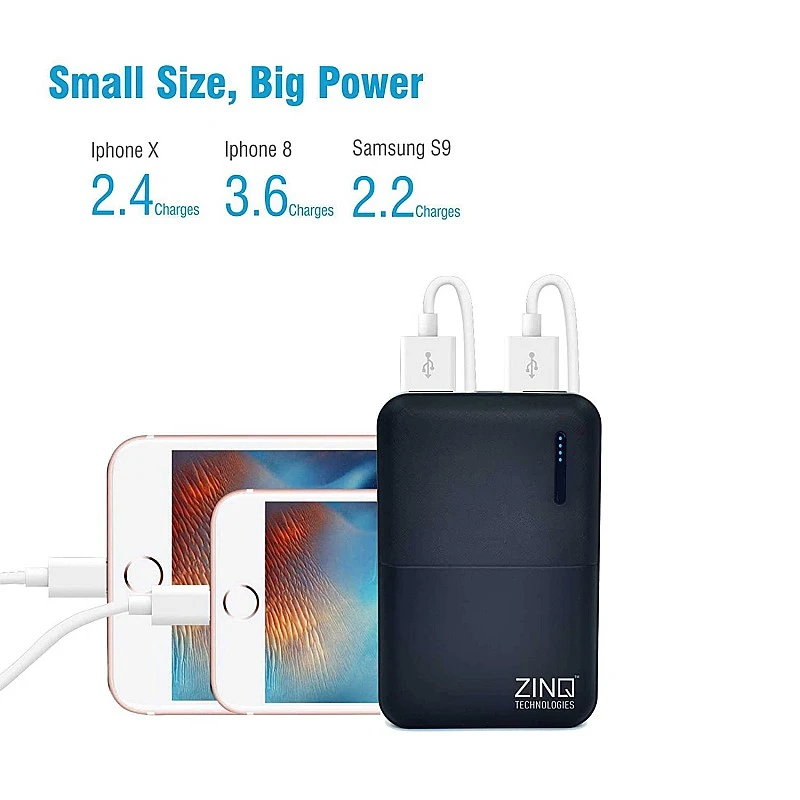 Zinq Technologies 10000mAh Li-Polymer Power Bank with 18W QC 3.0 Quick Charge Z10KP (Black) Zinq Technologies 10000mAh Li-Polymer Power Bank with 18W QC 3.0 Quick Charge Z10KP (Black)