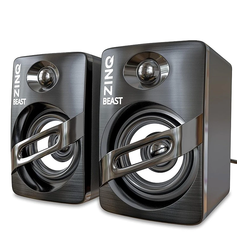 Zinq ZQS111-Beast Portable Laptop/Desktop USB 2.0 Powered Multimedia Speaker with AUX Input, deep bass, LED Lights (Black) Zinq ZQS111-Beast Portable Laptop/Desktop USB 2.0 Powered Multimedia Speaker with AUX Input, deep bass, LED Lights (Black)