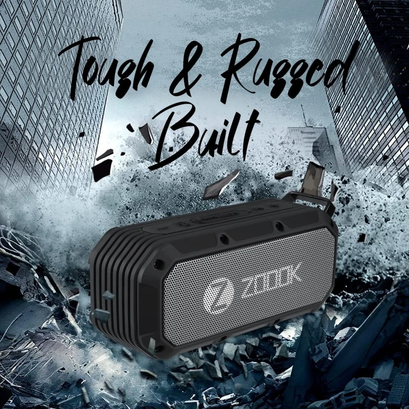 Zoook Bass Warrior 5W Bluetooth Speaker, 1200mAh Battery, USB Charging, Deep Bass, 52mm Drivers, Hands-Free Calling, Waterproof, Outdoor/Party (Black) Zoook Bass Warrior 5W Bluetooth Speaker, 1200mAh Battery, USB Charging, Deep Bass, 52mm Drivers, Hands-Free Calling, Waterproof, Outdoor/Party (Black)