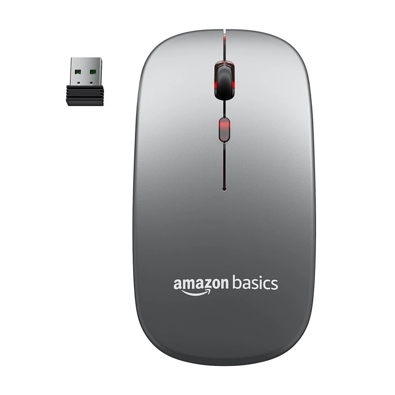 amazon basics 2.4GHz Wireless + Bluetooth 5.1 Mouse, Multi-Device Dual Mode Slim Rechargeable Silent Click Buttons Wireless Bluetooth Mouse, 3 Adjustable DPI amazon basics 2.4GHz Wireless + Bluetooth 5.1 Mouse, Multi-Device Dual Mode Slim Rechargeable Silent Click Buttons Wireless Bluetooth Mouse, 3 Adjustable DPI