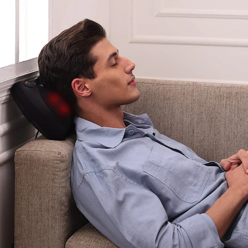 beatXP Deep Heal Pillow Shiatsu Infrared Heat Therapy Massager with 3 Mode Settings | Deep Tissue Massager for Shoulder, Neck and Back Pain Relief beatXP Deep Heal Pillow Shiatsu Infrared Heat Therapy Massager with 3 Mode Settings | Deep Tissue Massager for Shoulder, Neck and Back Pain Relief
