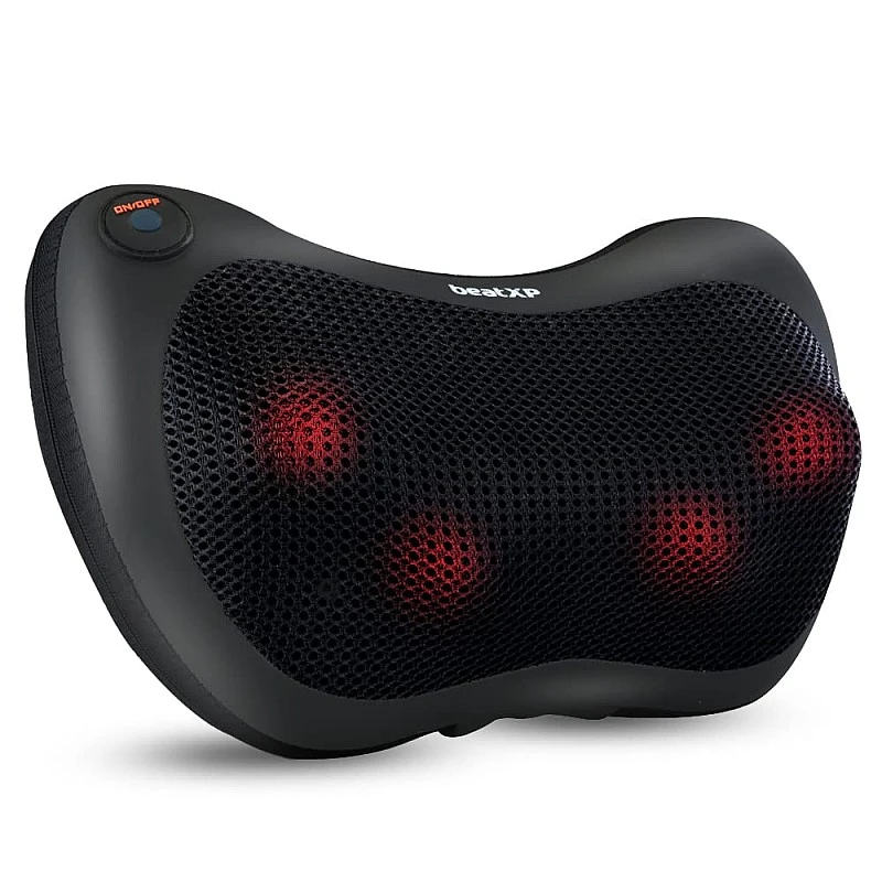beatXP Deep Heal Pillow Shiatsu Infrared Heat Therapy Massager with 3 Mode Settings | Deep Tissue Massager for Shoulder, Neck and Back Pain Relief beatXP Deep Heal Pillow Shiatsu Infrared Heat Therapy Massager with 3 Mode Settings | Deep Tissue Massager for Shoulder, Neck and Back Pain Relief