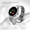 beatXP Eva 1.2" Super AMOLED Display, Bluetooth Calling Smart Watch for Women, Metal Body, 360 * 360px, Menstrual Tracker, 100+ Sports Modes, 24/7 Health Tracking, Rotary Crown, IP68 (Gold) (Unbox)