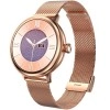 beatXP Eva 1.2" Super AMOLED Display, Bluetooth Calling Smart Watch for Women, Metal Body, 360 * 360px, Menstrual Tracker, 100+ Sports Modes, 24/7 Health Tracking, Rotary Crown, IP68 (Gold) (Unbox)