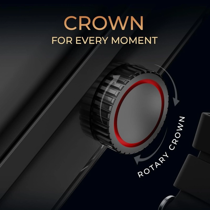 beatXP Marv Ace 1.85” HD Display Bluetooth Calling Smart Watch, Rotary Crown, 240 * 284px, 500 Nits, 60Hz Refresh Rate, 100+ Sports Modes (Black) beatXP Marv Ace 1.85” HD Display Bluetooth Calling Smart Watch, Rotary Crown, 240 * 284px, 500 Nits, 60Hz Refresh Rate, 100+ Sports Modes (Black)