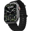beatxp Marv Ultra 2.01 HD Bluetooth Calling Smart Watch, Metal Body, Rotary Crown, 500 Nits, Health Tracking, Wireless Charging(Electric Black)