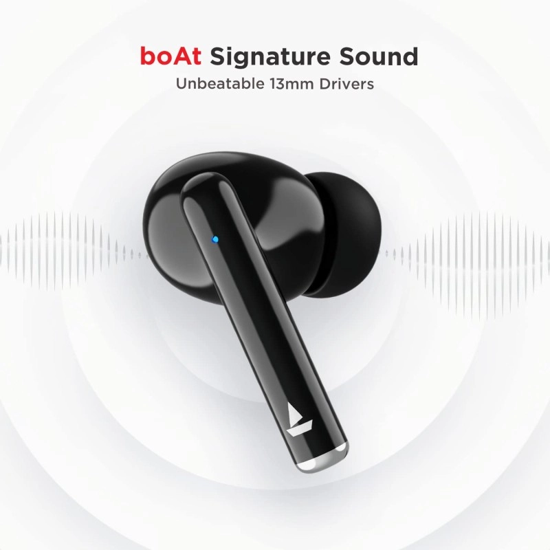 boAt Airdopes 111 Truly Wireless Bluetooth Earbuds Black boAt Airdopes 111 Truly Wireless Bluetooth Earbuds Black
