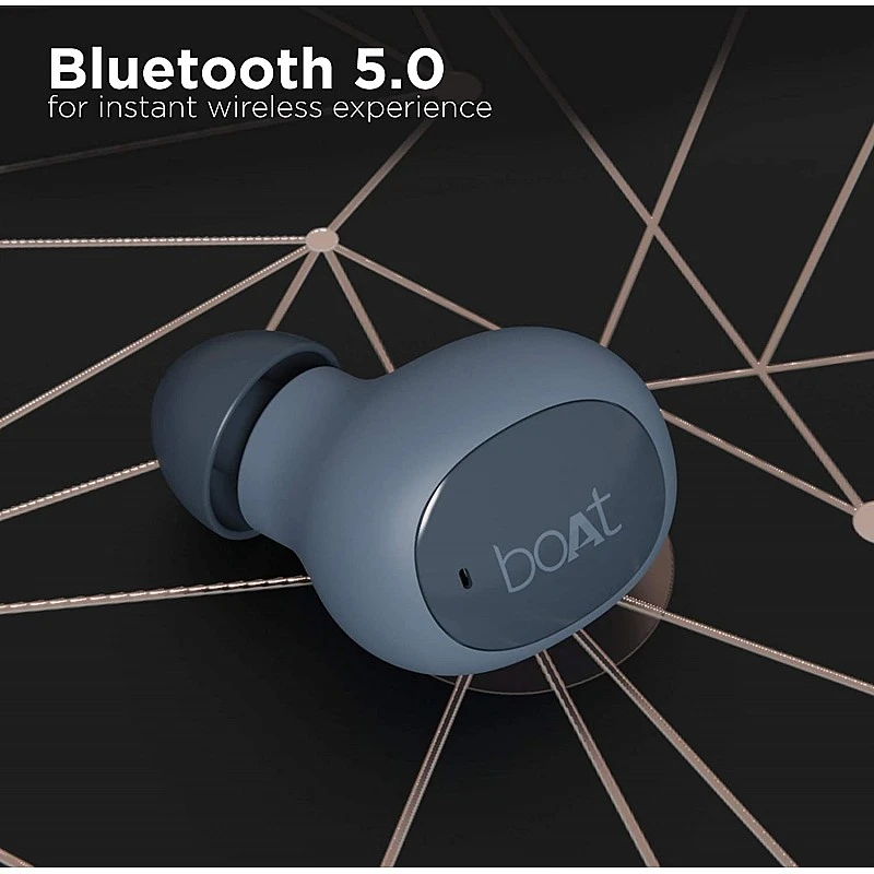 Boat Bluetooth 121v2 Truly Wireless in Ear Earbuds with Mic Midnight Blue Boat Bluetooth 121v2 Truly Wireless in Ear Earbuds with Mic Midnight Blue