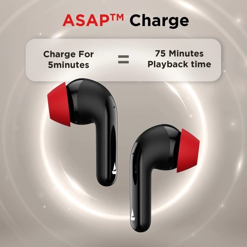 boAt Airdopes 175 True Wireless Earbuds with Quad Mics, 35H Playtime (Active Black) boAt Airdopes 175 True Wireless Earbuds with Quad Mics, 35H Playtime (Active Black)