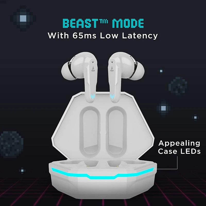 boAt Airdopes 191G True Wireless Earbuds with Quad Mics, for Gaming, 2x6mm Dual Drivers, 30H Playtime (White Siberia) boAt Airdopes 191G True Wireless Earbuds with Quad Mics, for Gaming, 2x6mm Dual Drivers, 30H Playtime (White Siberia)