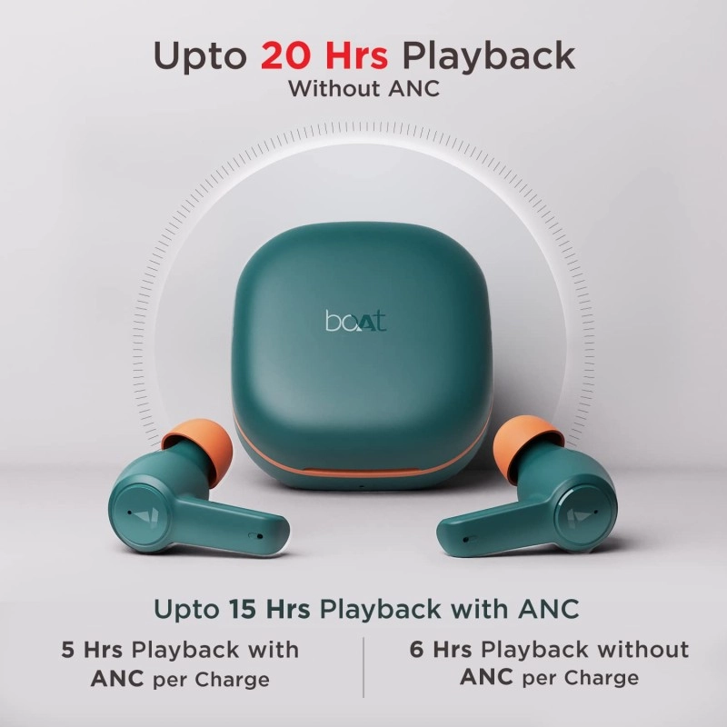 boAt Airdopes 413ANC True Wireless in Ear Earbuds with Hybrid ANC, 2 Mics boAt Airdopes 413ANC True Wireless in Ear Earbuds with Hybrid ANC, 2 Mics