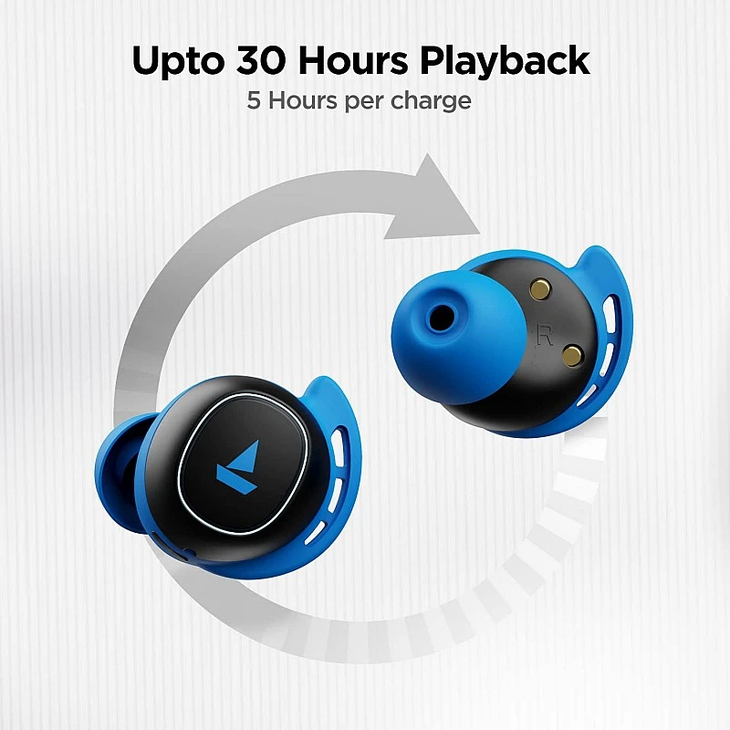 Boat airdopes 441 bluetooth truly wireless in ear earbuds with mic Sporty Blue Boat airdopes 441 bluetooth truly wireless in ear earbuds with mic Sporty Blue