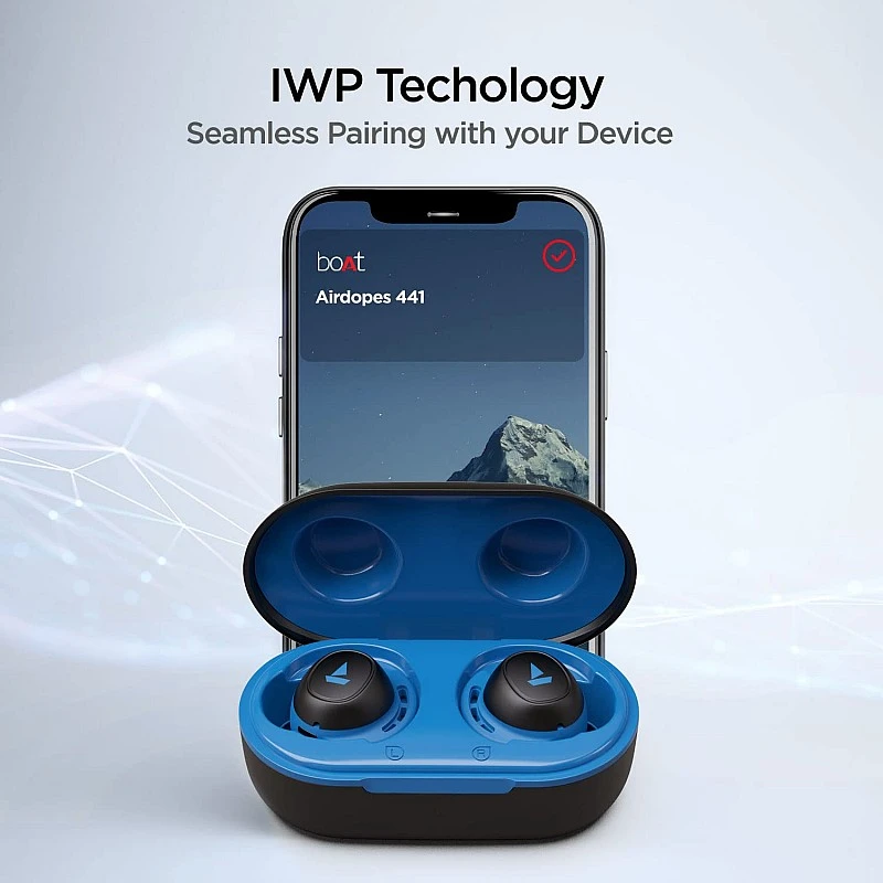 boAt Airdopes 441 Pro Bluetooth Truly Wireless in Ear Earbuds with Mic (Sporty Blue) boAt Airdopes 441 Pro Bluetooth Truly Wireless in Ear Earbuds with Mic (Sporty Blue)