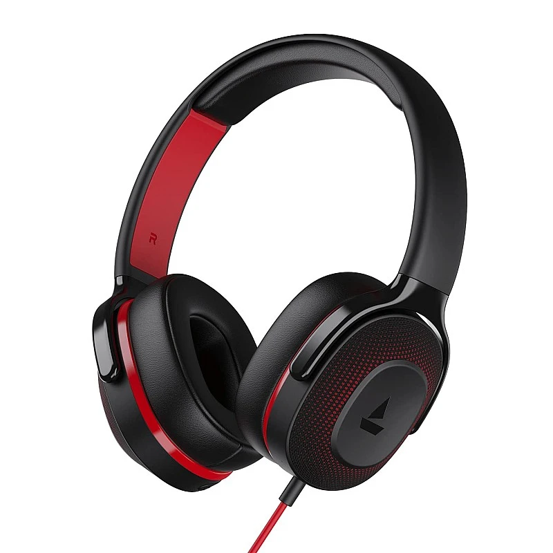 boAt BassHeads 950v2 Wired Over Ear Headphones with Mic Raging Black boAt BassHeads 950v2 Wired Over Ear Headphones with Mic Raging Black