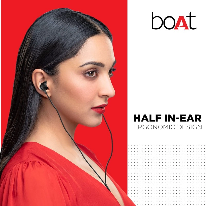 boAt Bassheads 104 in Ear Wired Earphones Black boAt Bassheads 104 in Ear Wired Earphones Black