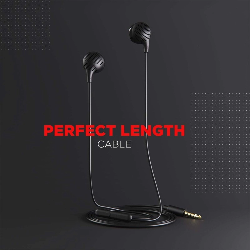 boAt Bassheads 104 in Ear Wired Earphones Black boAt Bassheads 104 in Ear Wired Earphones Black