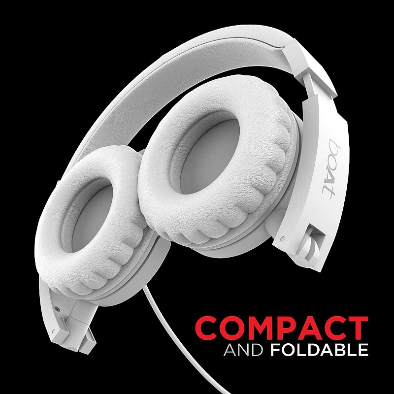 boAt Bassheads 900 Wired On Ear Headphones with Mic (Pearl White) boAt Bassheads 900 Wired On Ear Headphones with Mic (Pearl White)