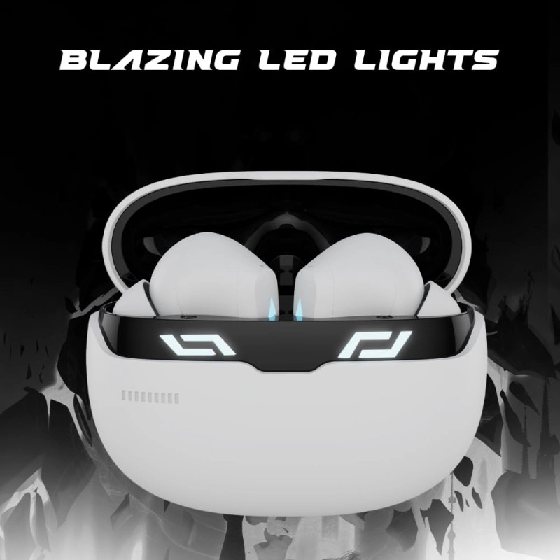 boAt Immortal 101 TWS Earbuds with Beastᵀᴹ Mode(40ms Low Latency), 30 HRS Playtime, Blazing LEDs, Quad Mics with ENx Tech, ASAP Charge & BTv5.3(Black Sabre)