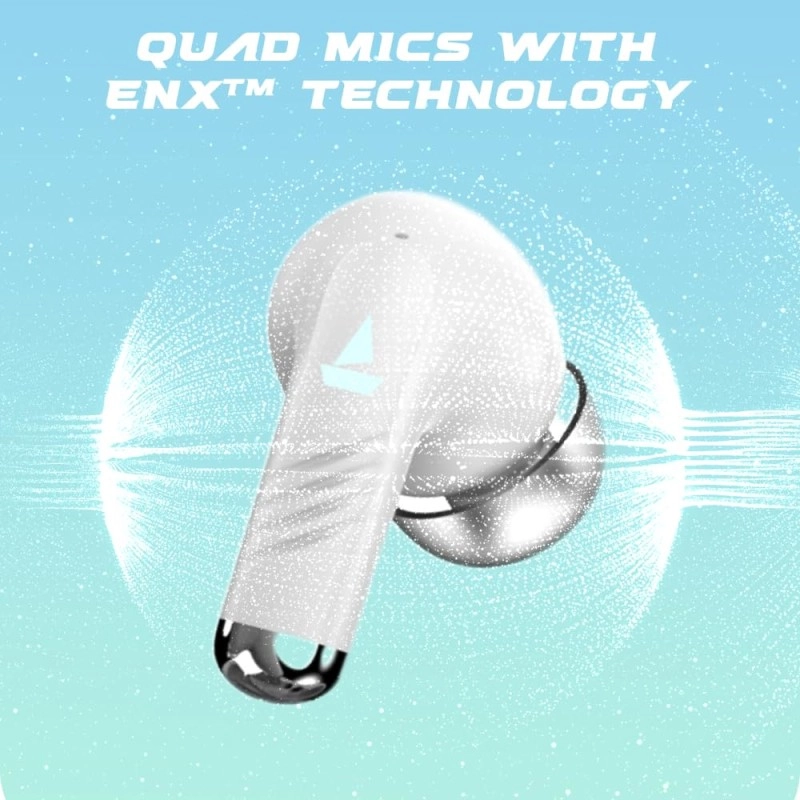 boAt Immortal 101 TWS Earbuds with Beastᵀᴹ Mode(40ms Low Latency), 30 HRS Playtime, Blazing LEDs, Quad Mics with ENx Tech, ASAP Charge & BTv5.3(Black Sabre)