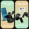 boAt Immortal 101 TWS Earbuds with Beastᵀᴹ Mode(40ms Low Latency), 30 HRS Playtime, Blazing LEDs, Quad Mics with ENx Tech, ASAP Charge & BTv5.3(Black Sabre)