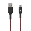 boAt Micro USB 150 Tangle-Free, Sturdy Micro USB Cable with 2A Fast Charging & 480mbps Data Transmission, 10000+ Bends Lifespan & Extended 1.5m Length Black