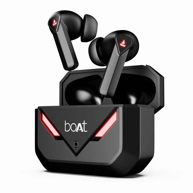 boAt Newly Launched Immortal 158 TWS in Ear Gaming Earbuds with 40hrs Playback, 40ms Super-Low Latency Beast Mode, RGB LEDs, 4 Mics with ENx, IWP, ASAP Charge, BTv5.3(Black Sabre) boAt Newly Launched Immortal 158 TWS in Ear Gaming Earbuds with 40hrs Playback, 40ms Super-Low Latency Beast Mode, RGB LEDs, 4 Mics with ENx, IWP, ASAP Charge, BTv5.3(Black Sabre)