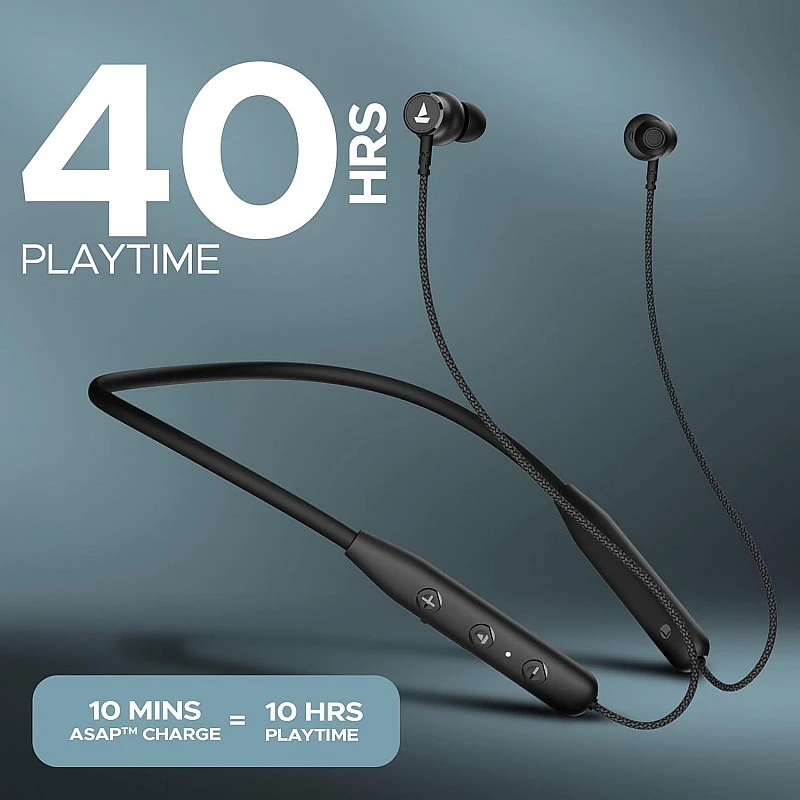 boAt Newly Launched Rockerz 110 Wireless Neckband with Up to 40 hrs Playtime, Dual Device Pairing, ENx Tech, BEAST Mode, ASAP Charging, BTv5.3,IPX5,Type-C Interface & Magnetic Power Buds(Active Black) boAt Newly Launched Rockerz 110 Wireless Neckband with Up to 40 hrs Playtime, Dual Device Pairing, ENx Tech, BEAST Mode, ASAP Charging, BTv5.3,IPX5,Type-C Interface & Magnetic Power Buds(Active Black)