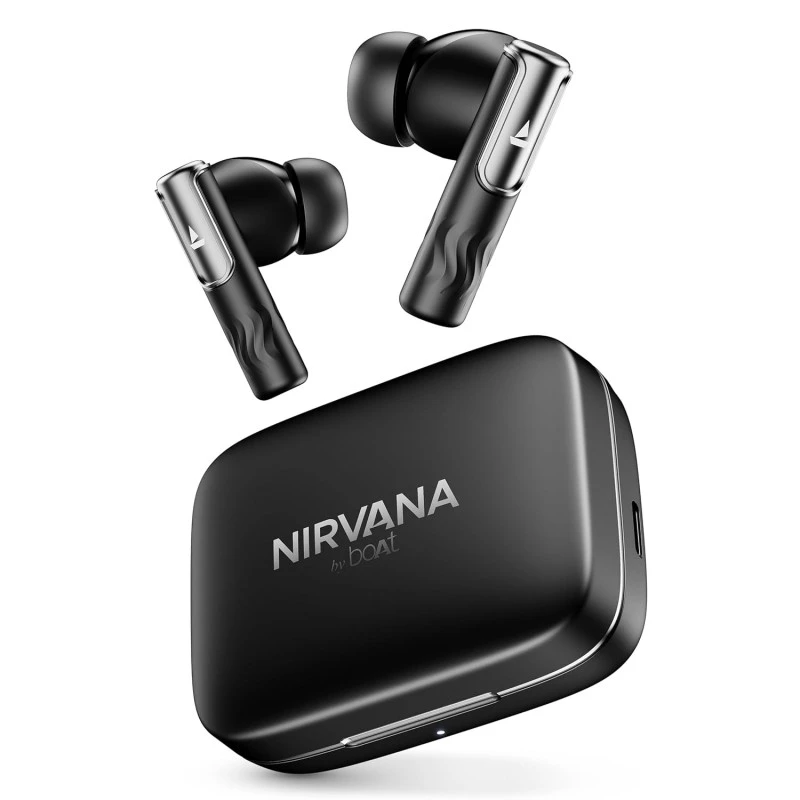 boAt Nirvana Ivy, 50dB Hybrid Active Noise Cancellation, 360º Spatial Audio,Fast Charge,App Support, 50Hrs Battery, v5.3 Bluetooth Earbuds, TWS Ear Buds Wireless Earphones with mic (Gunmetal Black) boAt Nirvana Ivy, 50dB Hybrid Active Noise Cancellation, 360º Spatial Audio,Fast Charge,App Support, 50Hrs Battery, v5.3 Bluetooth Earbuds, TWS Ear Buds Wireless Earphones with mic (Gunmetal Black)