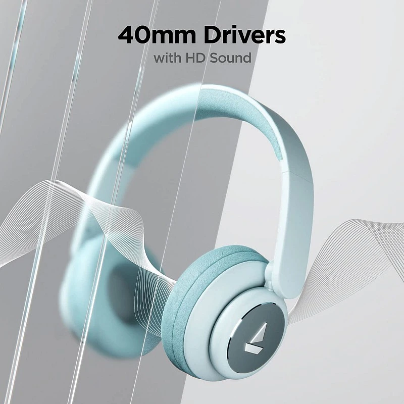 boAt rockerz 450 pro bluetooth wireless on ear headphones with mic aqua blue Refurbished boAt rockerz 450 pro bluetooth wireless on ear headphones with mic aqua blue Refurbished