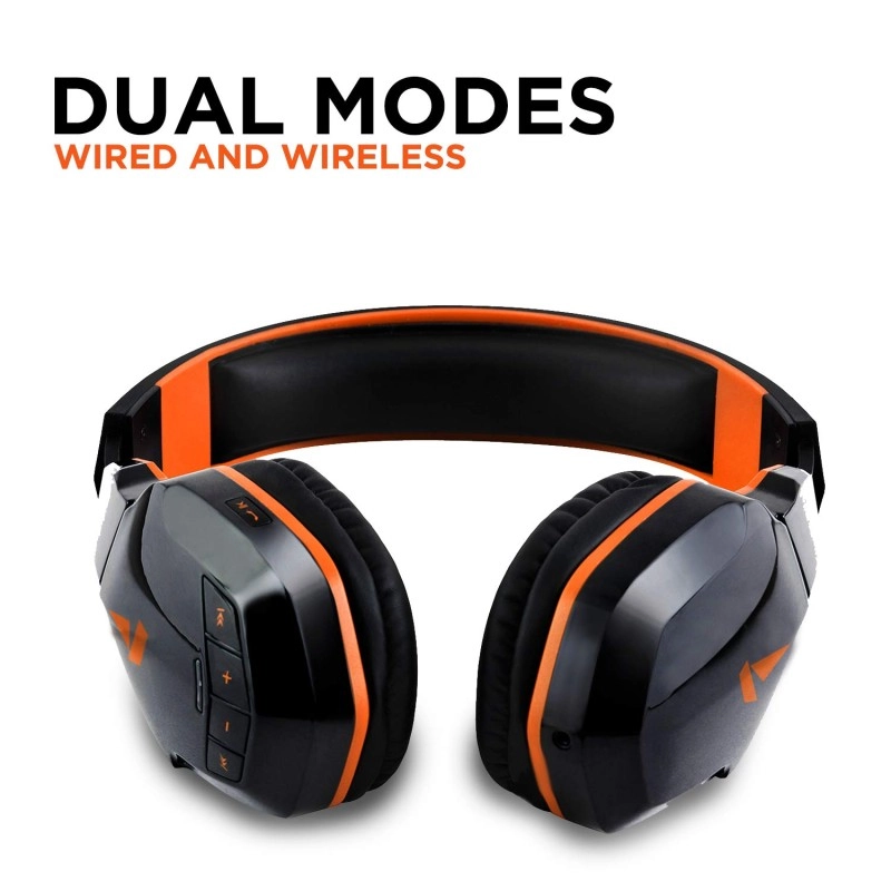 Boat rockerz 518 bluetooth on-ear headphone with mic(molten orange) Boat rockerz 518 bluetooth on-ear headphone with mic(molten orange)
