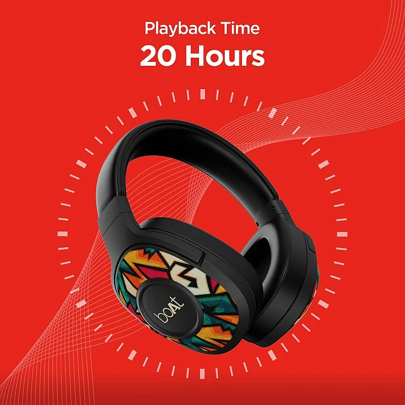 boAt Rockerz 550 Bluetooth Wireless Over Ear Headphone with Mic (Black Symphony) boAt Rockerz 550 Bluetooth Wireless Over Ear Headphone with Mic (Black Symphony)