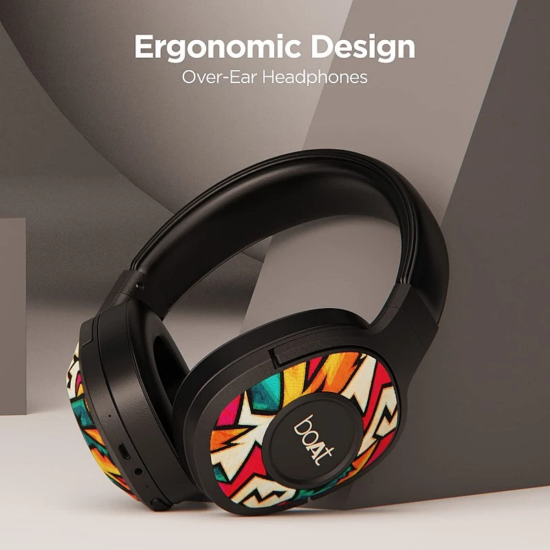 boAt Rockerz 550 Bluetooth Wireless Over Ear Headphone with Mic (Black Symphony) boAt Rockerz 550 Bluetooth Wireless Over Ear Headphone with Mic (Black Symphony)