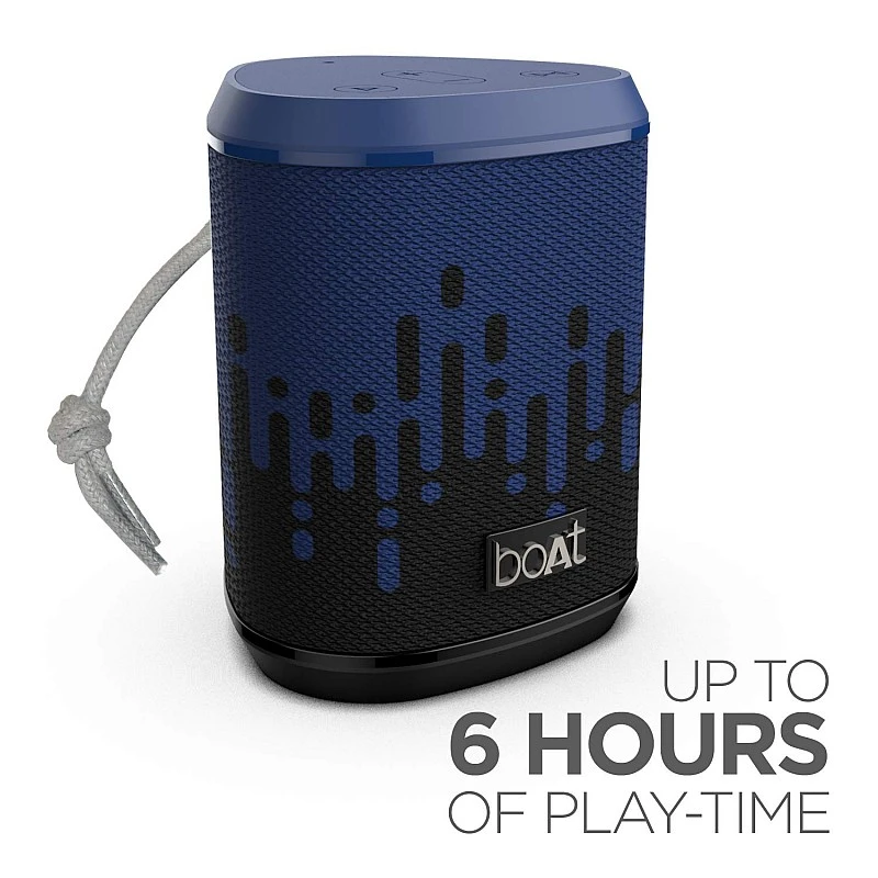 boAt Stone 170 5W Bluetooth Speaker with Upto 6 Hours Playback, TWS Feature, IPX6, Multifunction Buttons and SD Card Slot (Electric Blue) boAt Stone 170 5W Bluetooth Speaker with Upto 6 Hours Playback, TWS Feature, IPX6, Multifunction Buttons and SD Card Slot (Electric Blue)