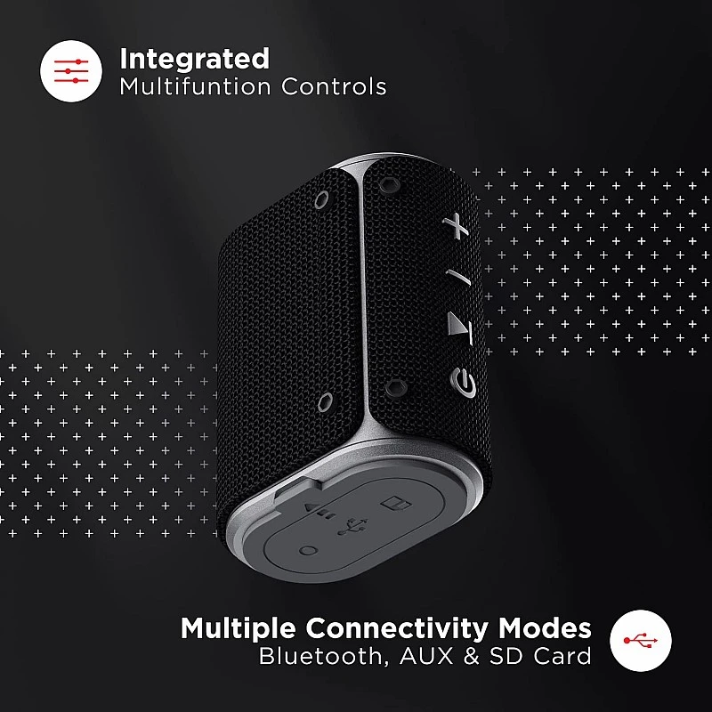 boAt Stone Grenade 5 W Bluetooth Speaker with Upto 7 Hours Battery (Charcoal Black) boAt Stone Grenade 5 W Bluetooth Speaker with Upto 7 Hours Battery (Charcoal Black)