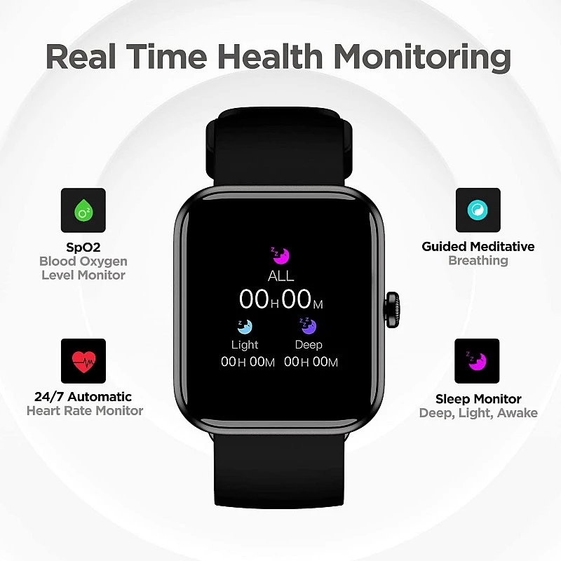 boAt Xtend SmartWatch with Alexa Built-in, 1.69” HD Display, Multiple Watch Faces, Stress Monitor (Charcoal Black) boAt Xtend SmartWatch with Alexa Built-in, 1.69” HD Display, Multiple Watch Faces, Stress Monitor (Charcoal Black)