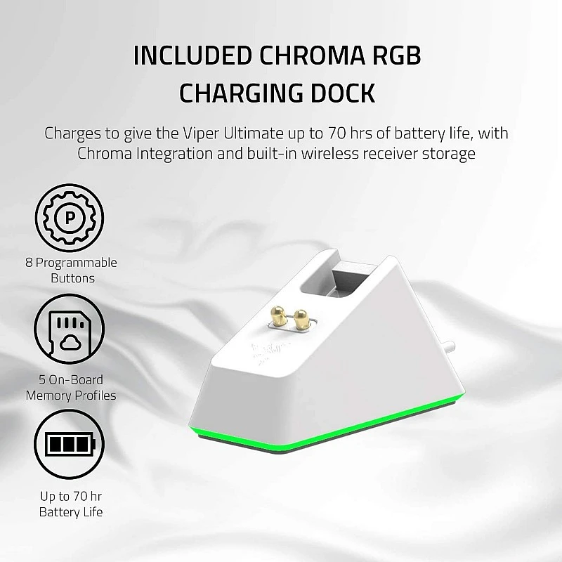 Razer Viper Ultimate Hyperspeed Lightest Wireless Gaming Mouse with RGB Charging Dock Razer Viper Ultimate Hyperspeed Lightest Wireless Gaming Mouse with RGB Charging Dock