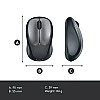 Logitech M235 Wireless Mouse, 2.4 GHz with USB Unifying Receiver, 1000 DPI Optical Tracking (Black/Grey) Logitech M235 Wireless Mouse, 2.4 GHz with USB Unifying Receiver, 1000 DPI Optical Tracking (Black/Grey)