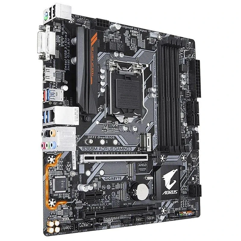 Gigabyte B360M AORUS Gaming 3 Socket 1151/H370/DDR4/S-ATA Motherboard - Black Gigabyte B360M AORUS Gaming 3 Socket 1151/H370/DDR4/S-ATA Motherboard - Black