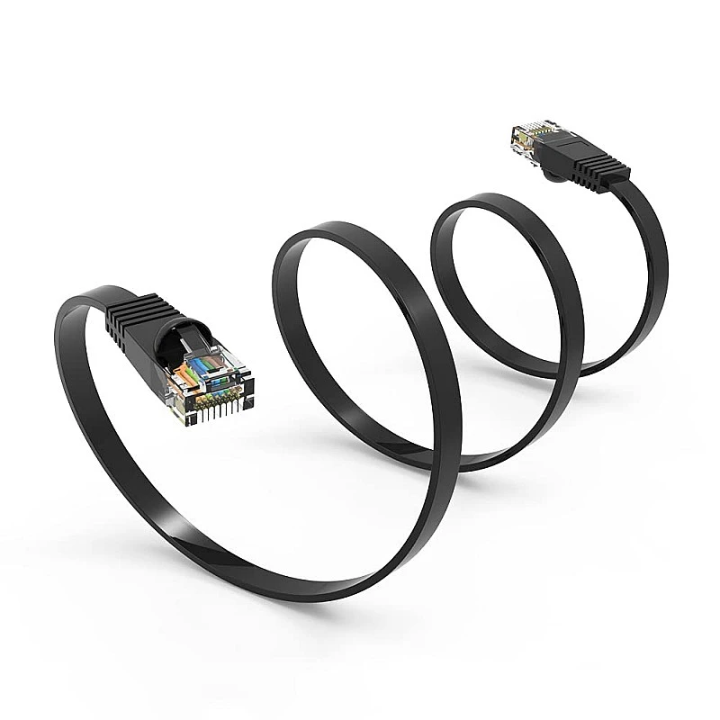 RJ45 Cat-6 Ethernet Patch/LAN Cable -3Feet (0.9Meters),Black- RJ45 Cat-6 Ethernet Patch/LAN Cable -3Feet (0.9Meters),Black-
