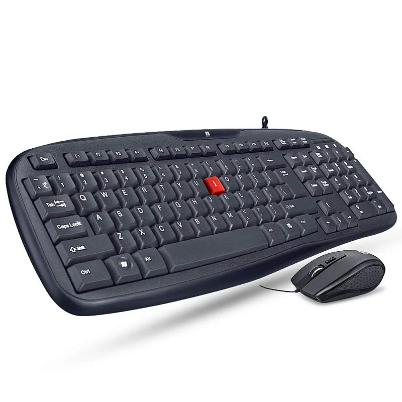 iBall Wintop Soft Key Keyboard and Mouse Combo with Water Resistant Design, Black- iBall Wintop Soft Key Keyboard and Mouse Combo with Water Resistant Design, Black-