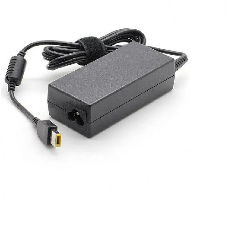 Lenovo Compatible 65W USB Slim Tip Rectangular pin Laptop Adapter/Charger with Power Cord for Select Models of Lenovo Laptops- With Power Cable Lenovo Compatible 65W USB Slim Tip Rectangular pin Laptop Adapter/Charger with Power Cord for Select Models of Lenovo Laptops- With Power Cable