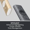 logitech Spotlight Wireless Presentation Remote, 2.4 Ghz and Bluetooth, USB-Receiver, Digital Laser Pointer, 30-Meter Operating Range, Dual Connectivity for Timer PC/Mac/Android/iOS - Gold